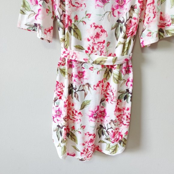 Show Me Your Mumu Brie Robe Garden Bloom Pattern Lightweight Cover-up Front Tie - Picture 5 of 7